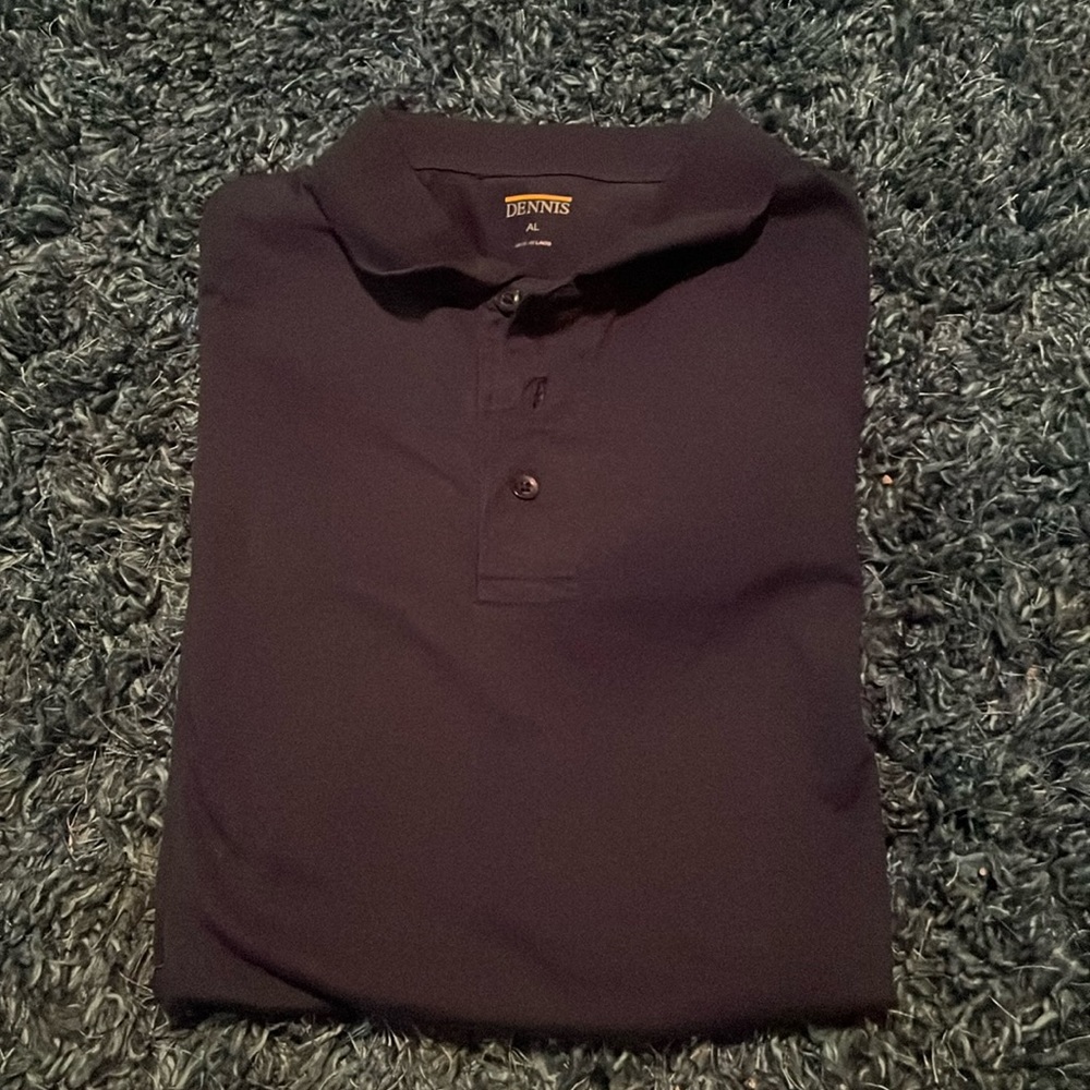 Dennis navy blue short sleeve polo